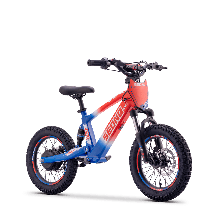 Draisienne SEDNA sx16 bleu/blanc/rouge + casque KENNY