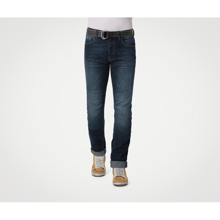 Pantalon jeans pmj caferacer bleu aaa | Oxmoto