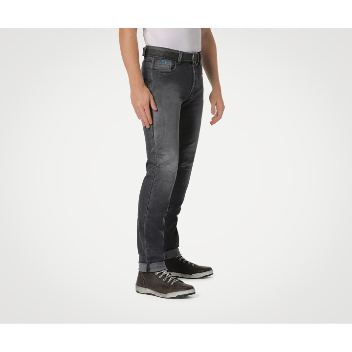 Pantalon jeans pmj caferacer gris aaa | Oxmoto