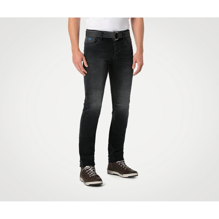 Pantalon jeans pmj caferacer noir aaa | Oxmoto