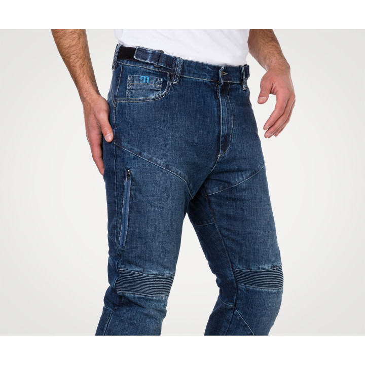Pantalon jeans pmj dust bleu aaa | Oxmoto