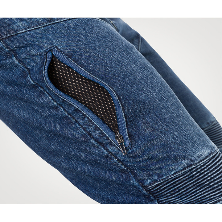 Pantalon jeans pmj dust bleu aaa | Oxmoto