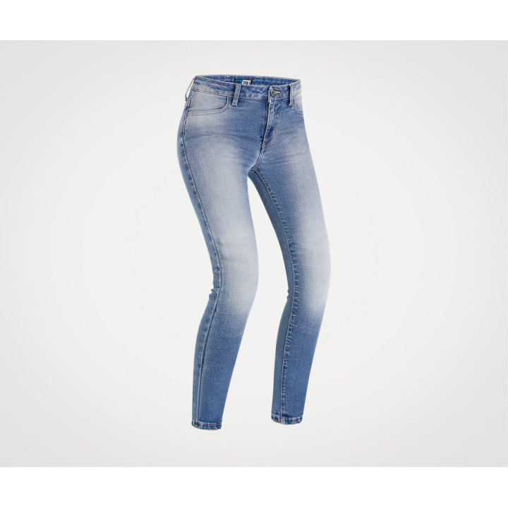 Pantalon jeans pmj femme ginevra bleu aa | Oxmoto