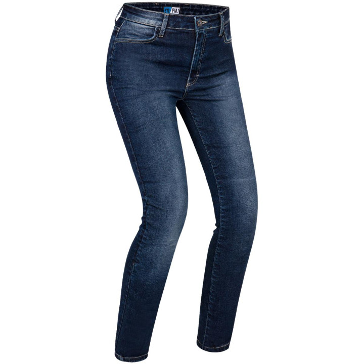 Pantalon jeans pmj femme ginevra bleu foncé aa | Oxmoto