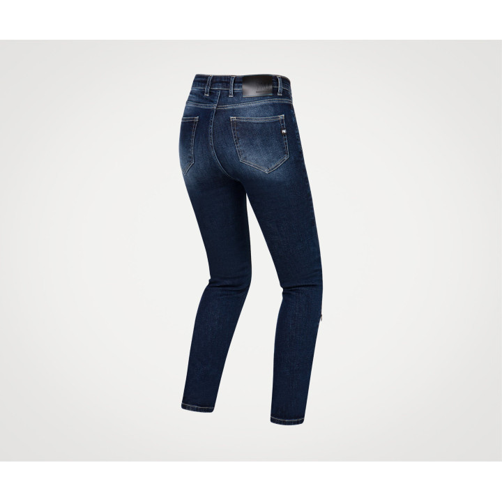 Pantalon jeans pmj femme ginevra bleu foncé aa | Oxmoto