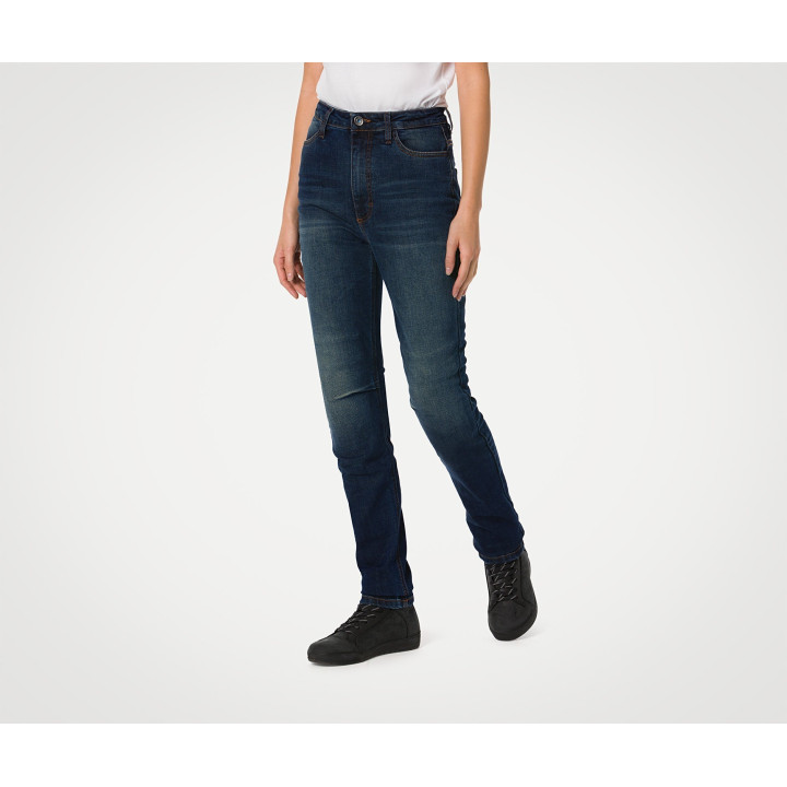 Pantalon jeans pmj femme sara bleu a | Oxmoto