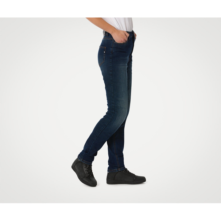Pantalon jeans pmj femme sara bleu a | Oxmoto