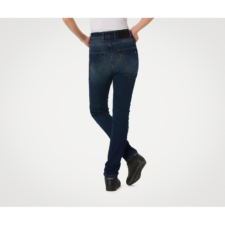 Pantalon jeans pmj femme sara bleu a | Oxmoto