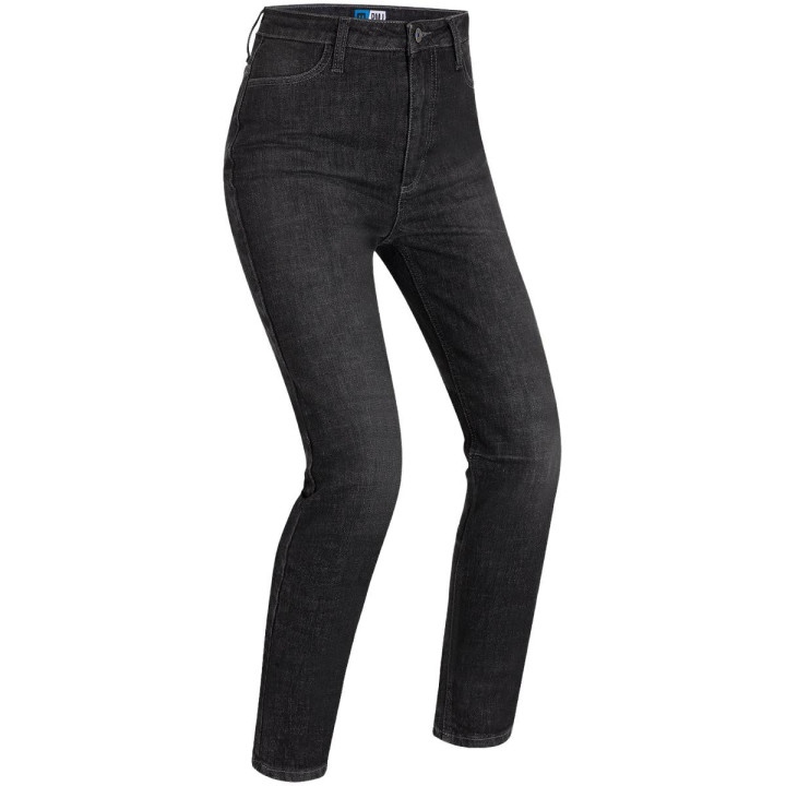 Pantalon jeans pmj femme sara noir a | Oxmoto