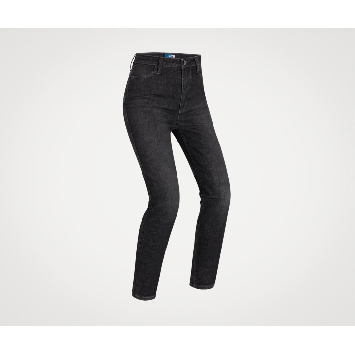 Pantalon jeans pmj femme sara noir a | Oxmoto