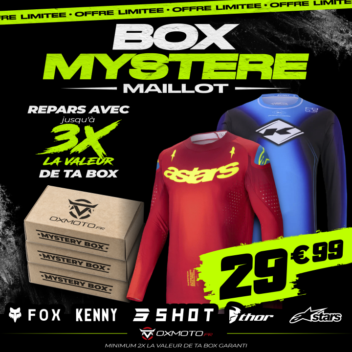 B'ox mystère maillot Oxmoto vert | Oxmoto