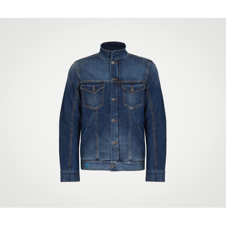 Veste jean pmj west bleu aaa | Oxmoto