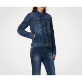 Veste jean pmj femme lucy bleu aaa | Oxmoto