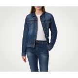 Veste jean pmj femme lucy bleu aaa | Oxmoto