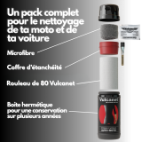 Nettoyant vulcanet lingettes spéciales moto | Oxmoto