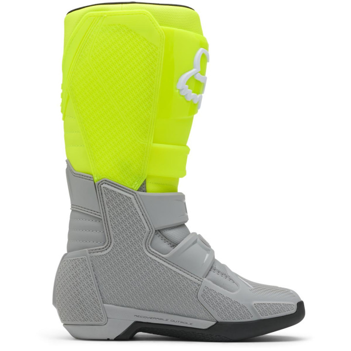 Bottes FOX comp jaune/gris | Oxmoto