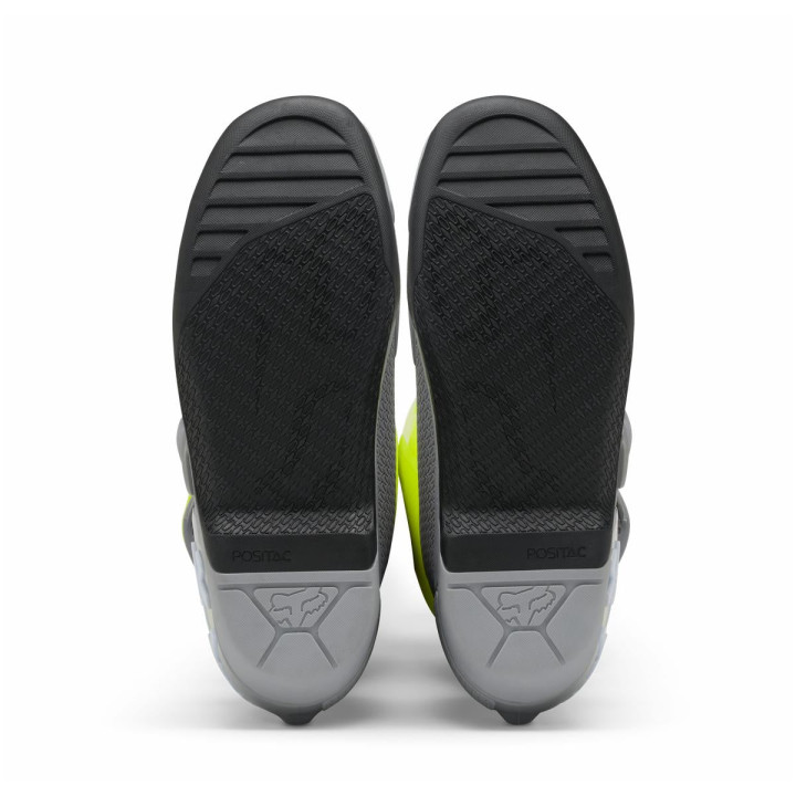 Bottes FOX comp jaune/gris | Oxmoto