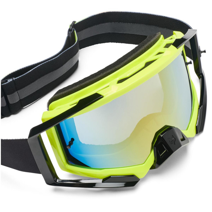 Masque FOX airspace foundry jaune | Oxmoto