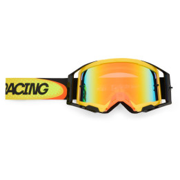 Masque FOX airspace temper jaune | Oxmoto