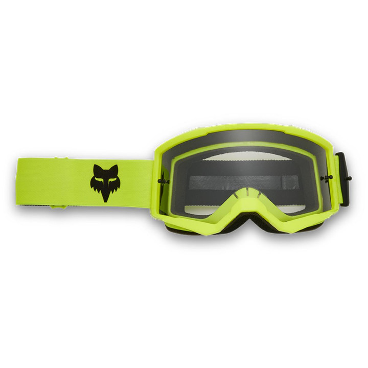 Masque FOX main core jaune 32985-130-OS | Oxmoto