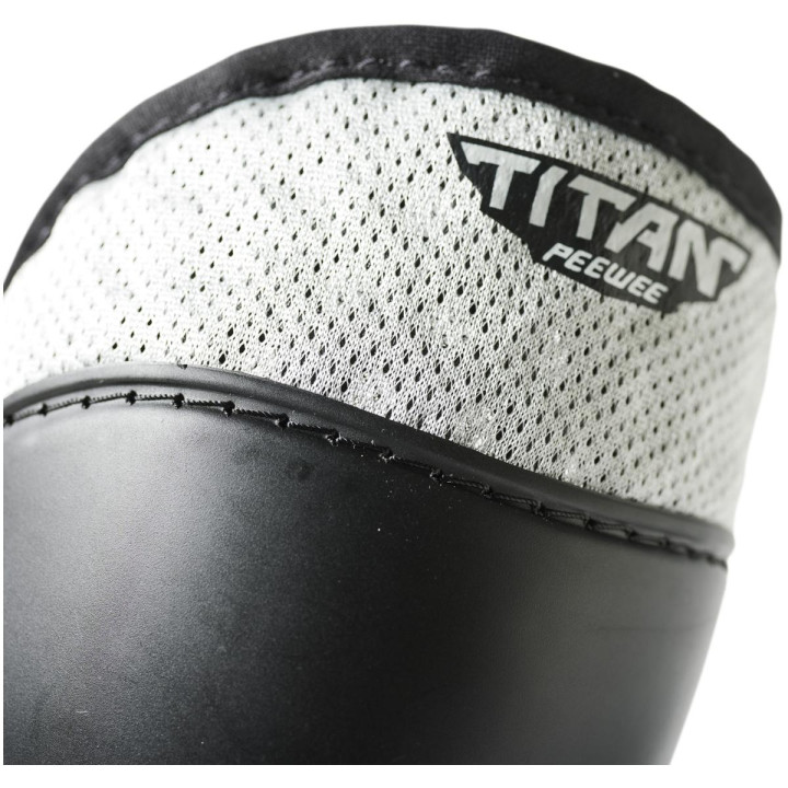 Genouillères protège-tibias enfant FOX peewee titan noir/argent