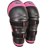 Genouillères protège-tibias enfant FOX peewee titan noir/rose