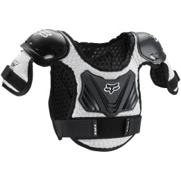 Pare-pierres enfant FOX peewee titan noir/argent | Oxmoto