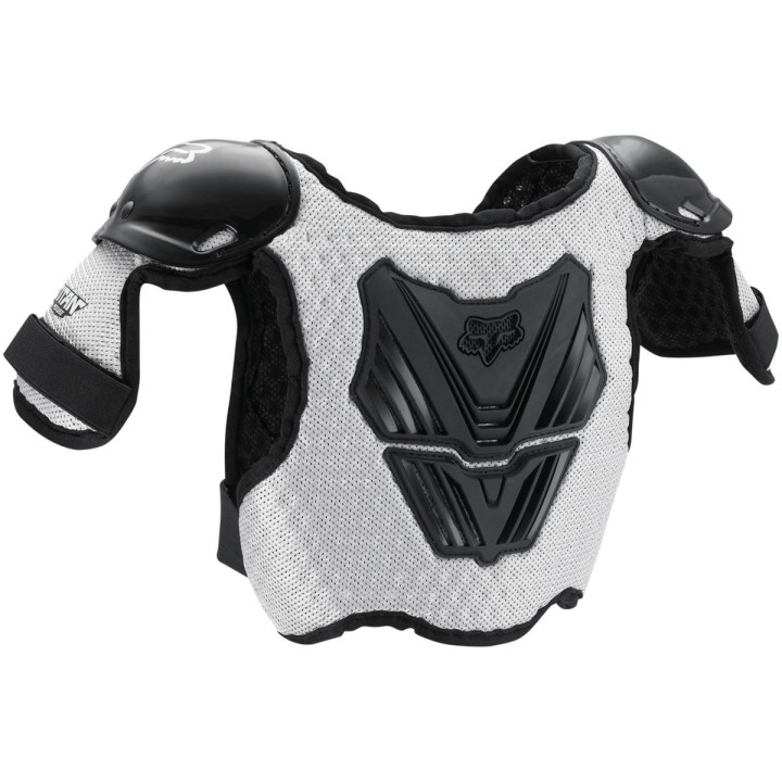 Pare-pierres enfant FOX peewee titan noir/argent | Oxmoto