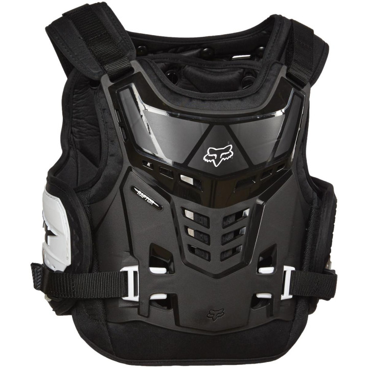 Protection enfant FOX raptor proframe lc ce noir/blanc