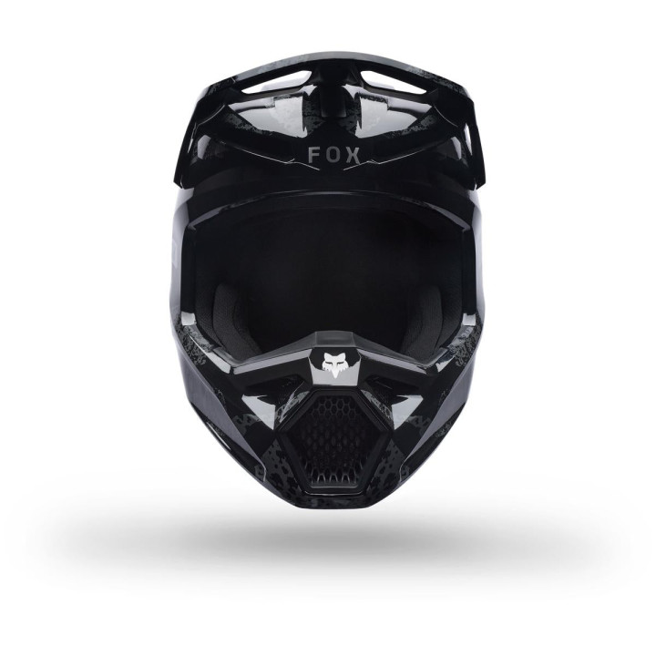 Casque FOX v1 bnkr noir | Oxmoto