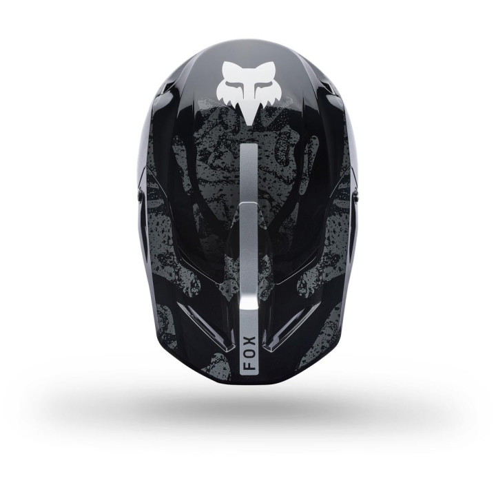 Casque FOX v1 bnkr noir | Oxmoto