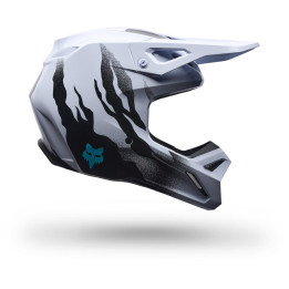 Casque FOX v1 clutch blanc/noir | Oxmoto