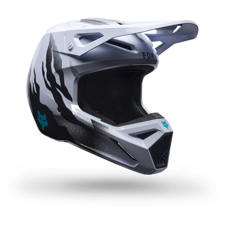 Casque FOX v1 clutch blanc/noir | Oxmoto