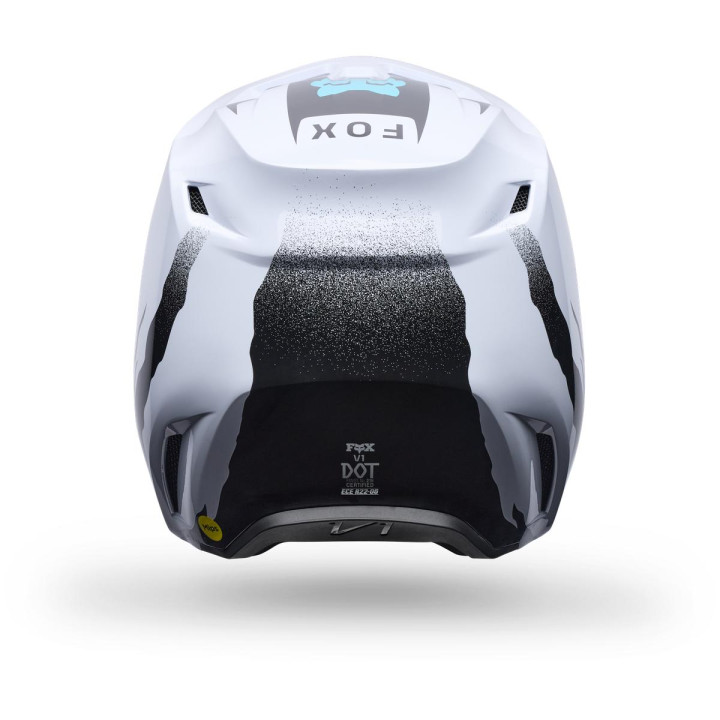 Casque FOX v1 clutch blanc/noir | Oxmoto