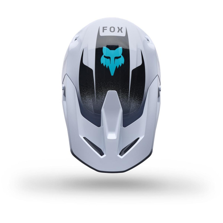 Casque FOX v1 clutch blanc/noir | Oxmoto