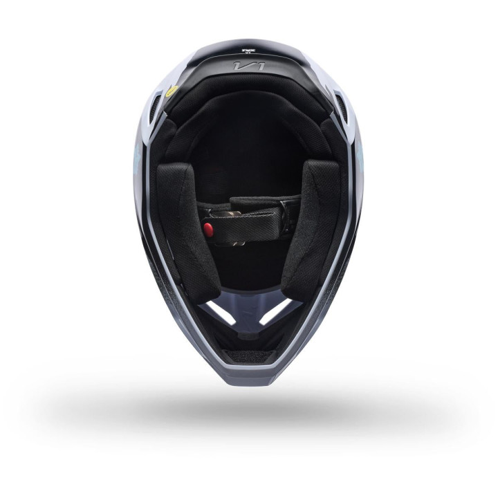 Casque FOX v1 clutch blanc/noir | Oxmoto