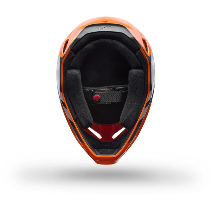 Casque FOX v1 draft orange | Oxmoto