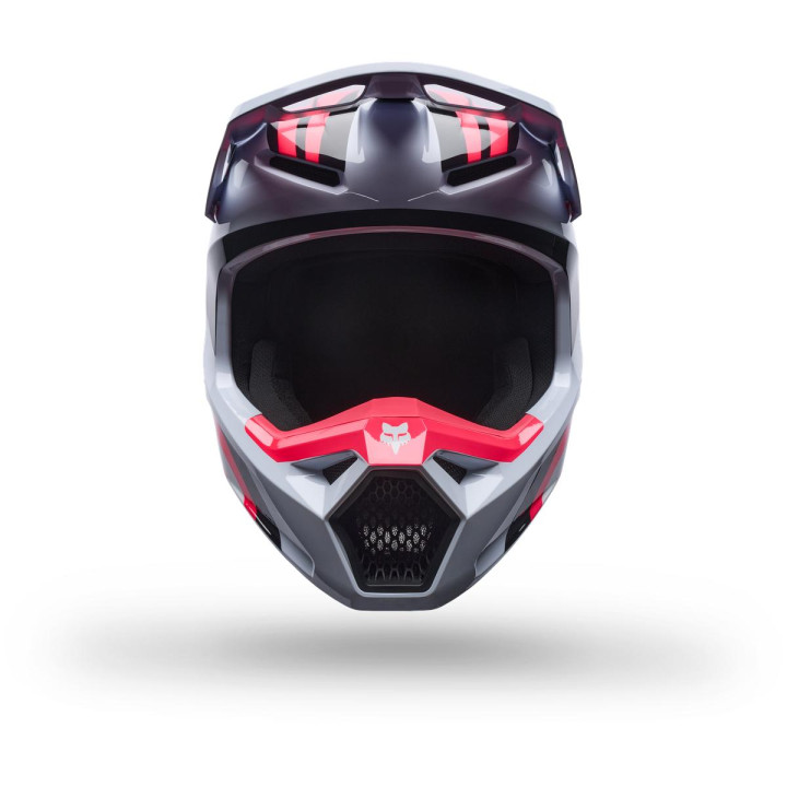 Casque FOX v1 draft blanc | Oxmoto