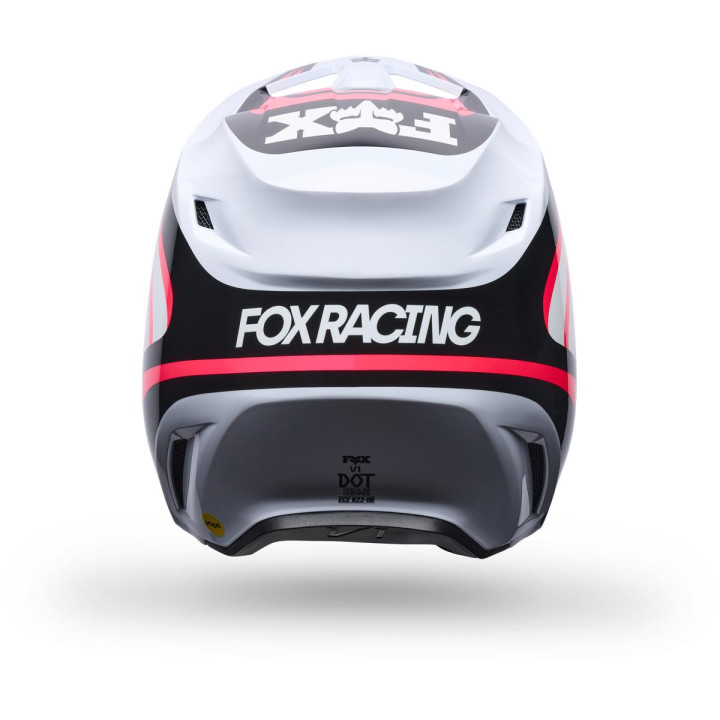 Casque FOX v1 draft blanc | Oxmoto