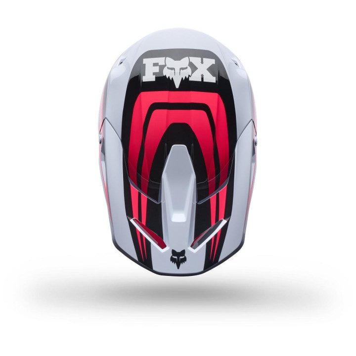 Casque FOX v1 draft blanc | Oxmoto