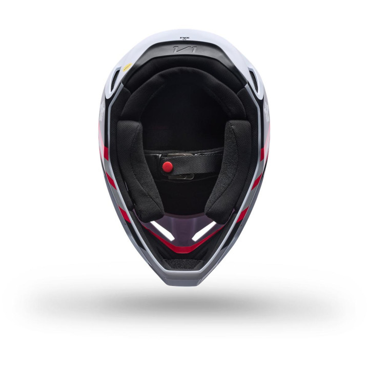 Casque FOX v1 draft blanc | Oxmoto