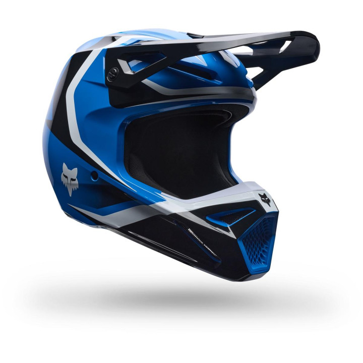 Casque FOX v1 frame bleu | Oxmoto
