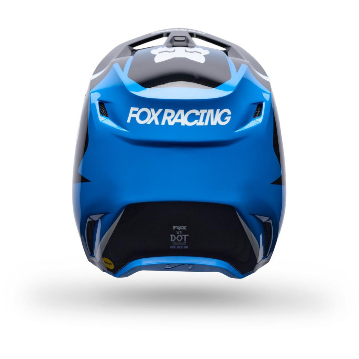 Casque FOX v1 frame bleu | Oxmoto