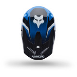 Casque FOX v1 frame bleu | Oxmoto