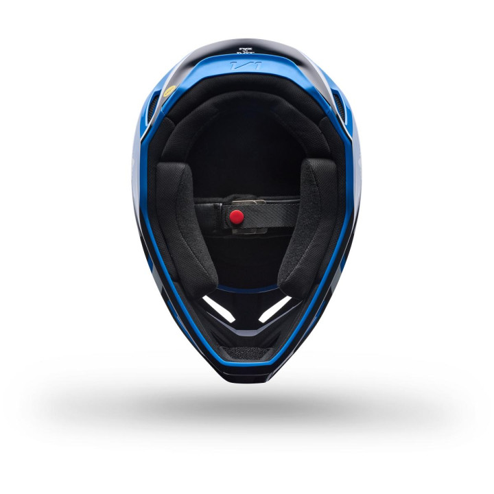 Casque FOX v1 frame bleu | Oxmoto