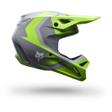 Casque FOX v1 frame gris/jaune | Oxmoto