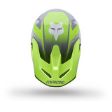 Casque FOX v1 frame gris/jaune | Oxmoto