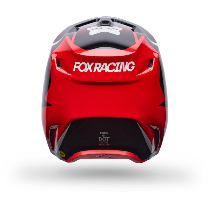 Casque FOX v1 frame rouge | Oxmoto