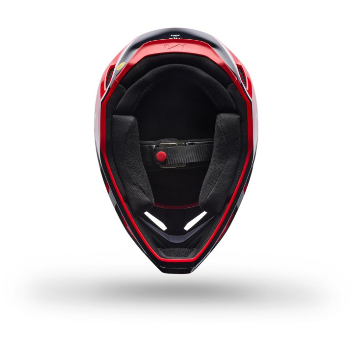 Casque FOX v1 frame rouge | Oxmoto