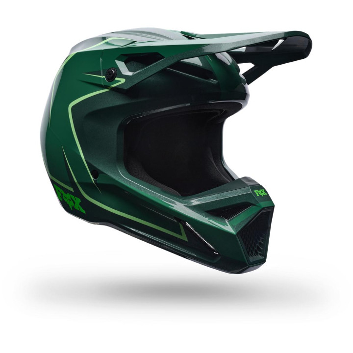 Casque FOX v1 raid vert | Oxmoto